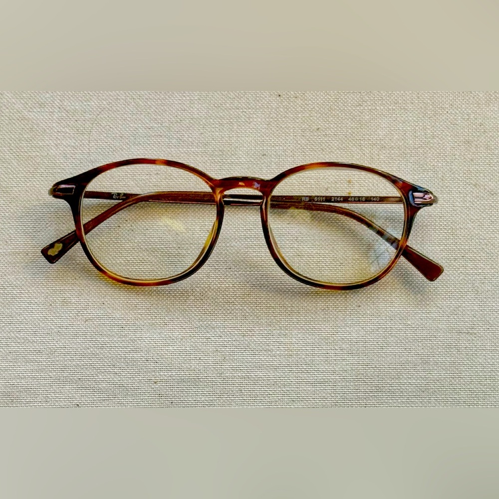 Vintage Tortoise Shell Rayban Eyeglass Frames, Unisex